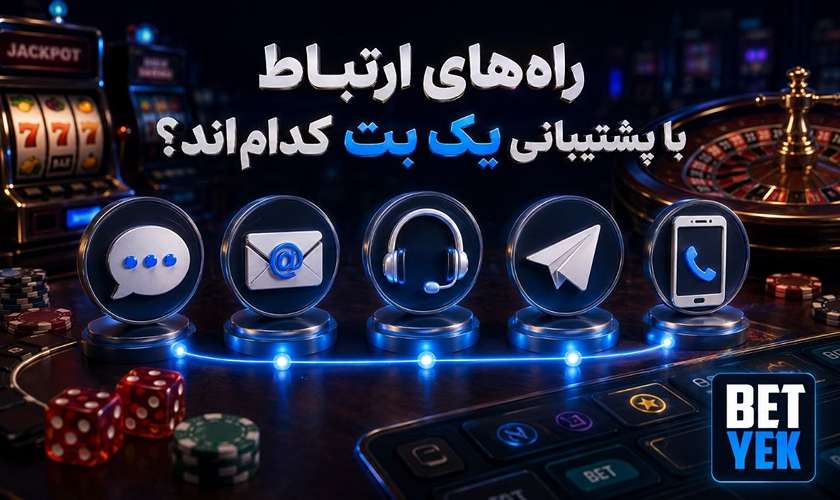 راه های ارتباط با پشتیبانی یک بت