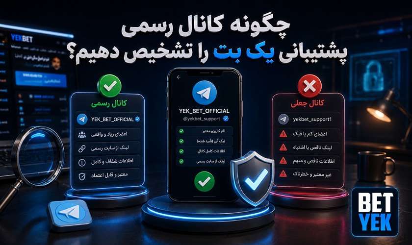 روش تشخیص کانال رسمی پشتیبانی یک بت